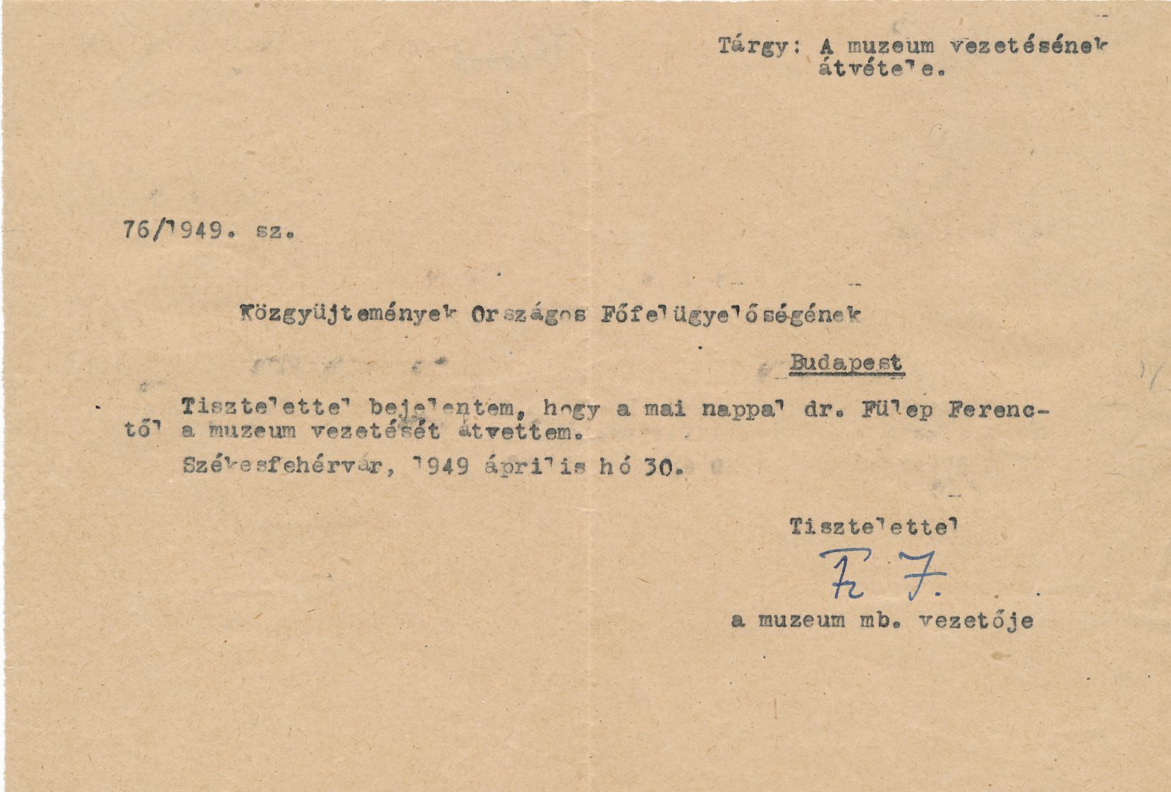 2 kép Fitz Jenő átveszi a múzeum igazgatását.jpg