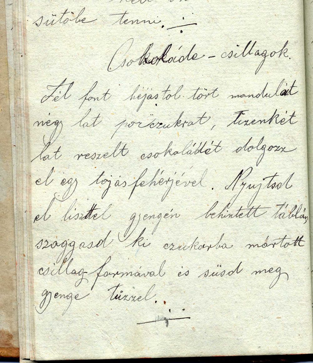 Csokoládé csillagok