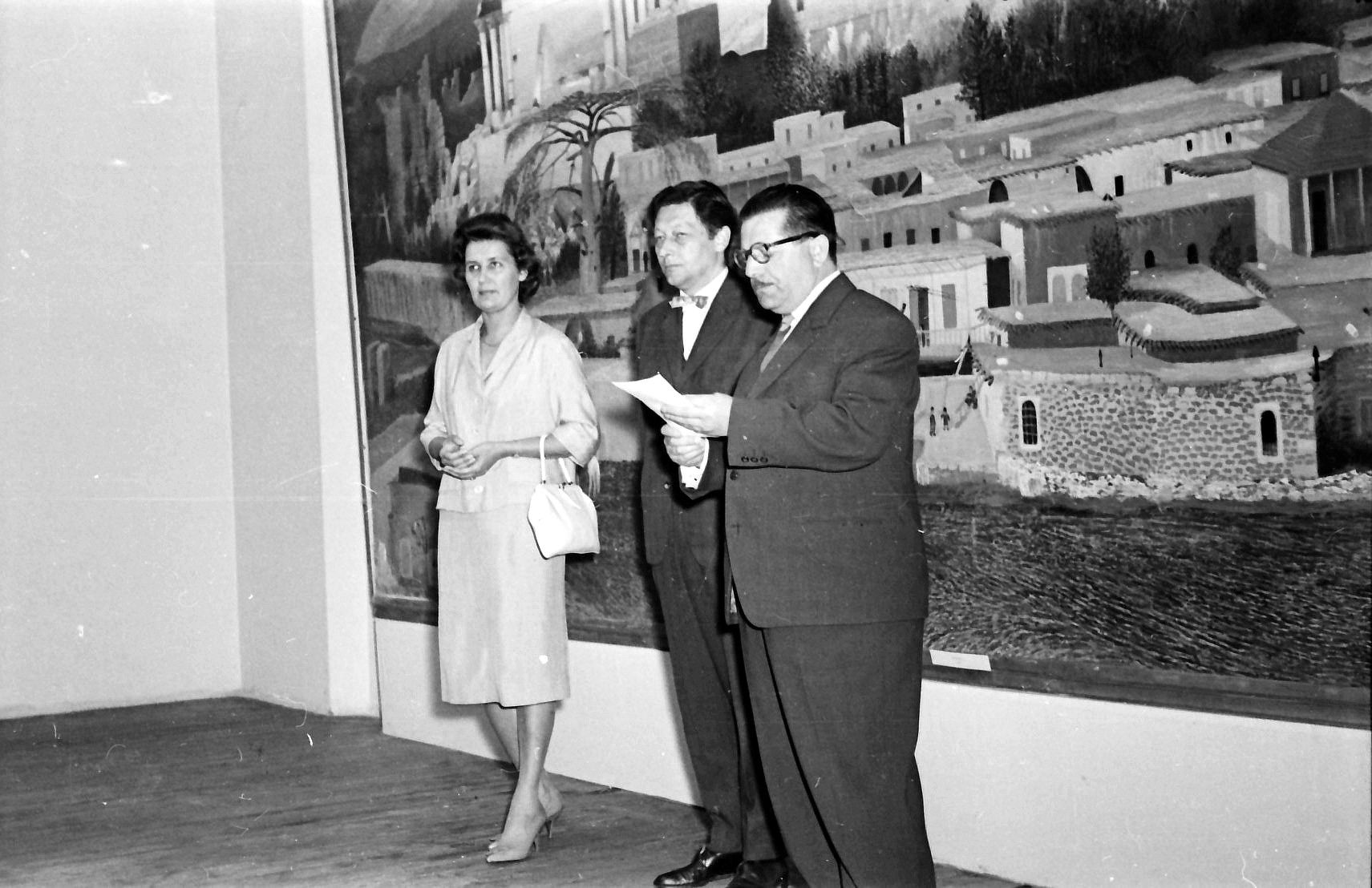 Csontvary emlekkiallitas nyitoja Csok Keptar 1963.05.19. Foto Miko Ferenc (2)