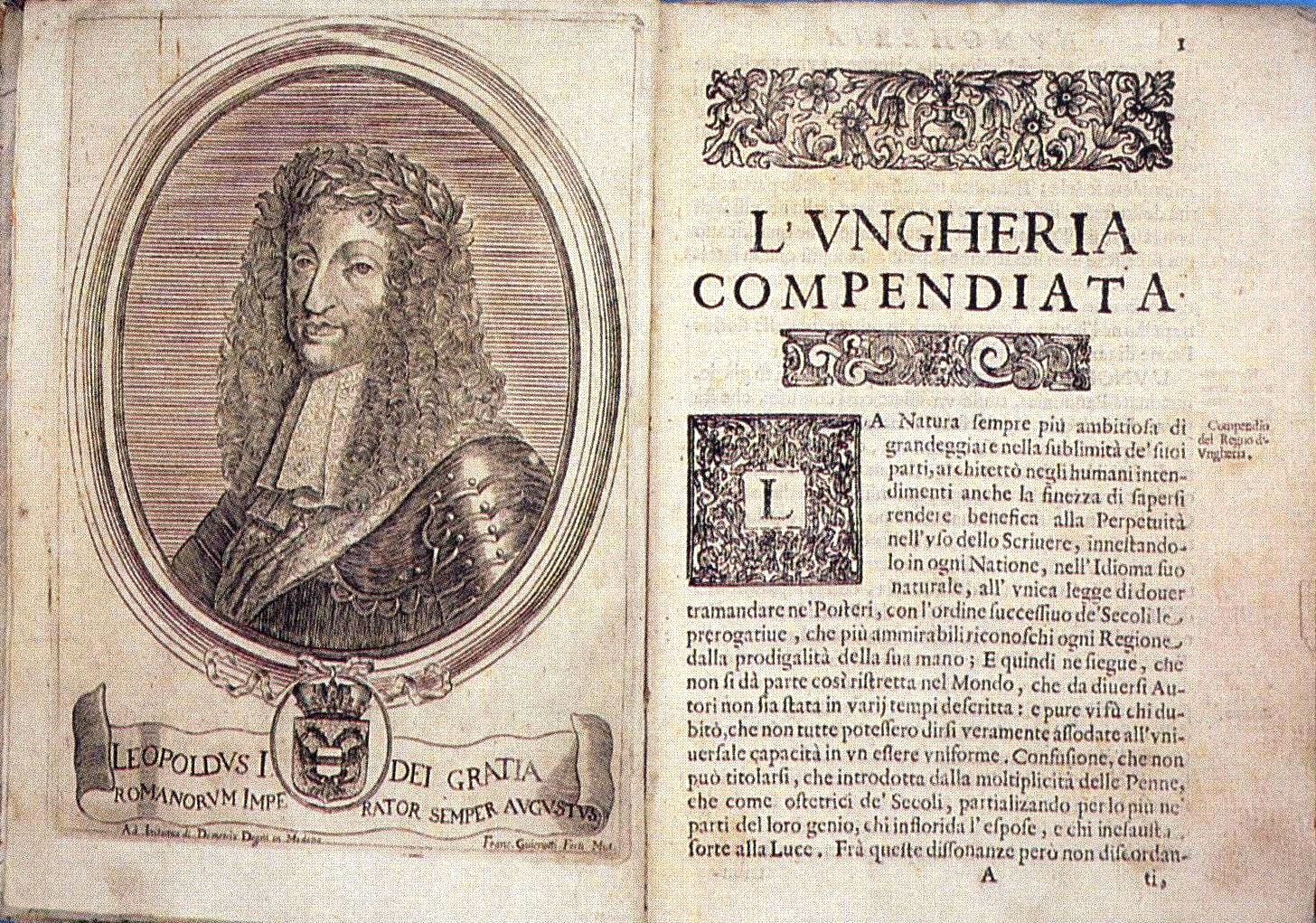 L Ungheria Compendiata első oldal másolata