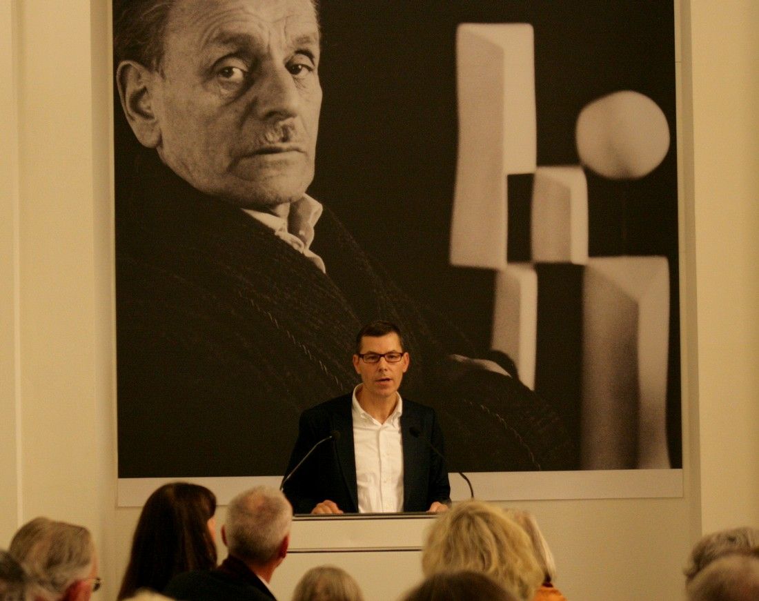 Ulrich Winkler, a németországi Barta-kiállítás megnyitóján, 2013. november 7.